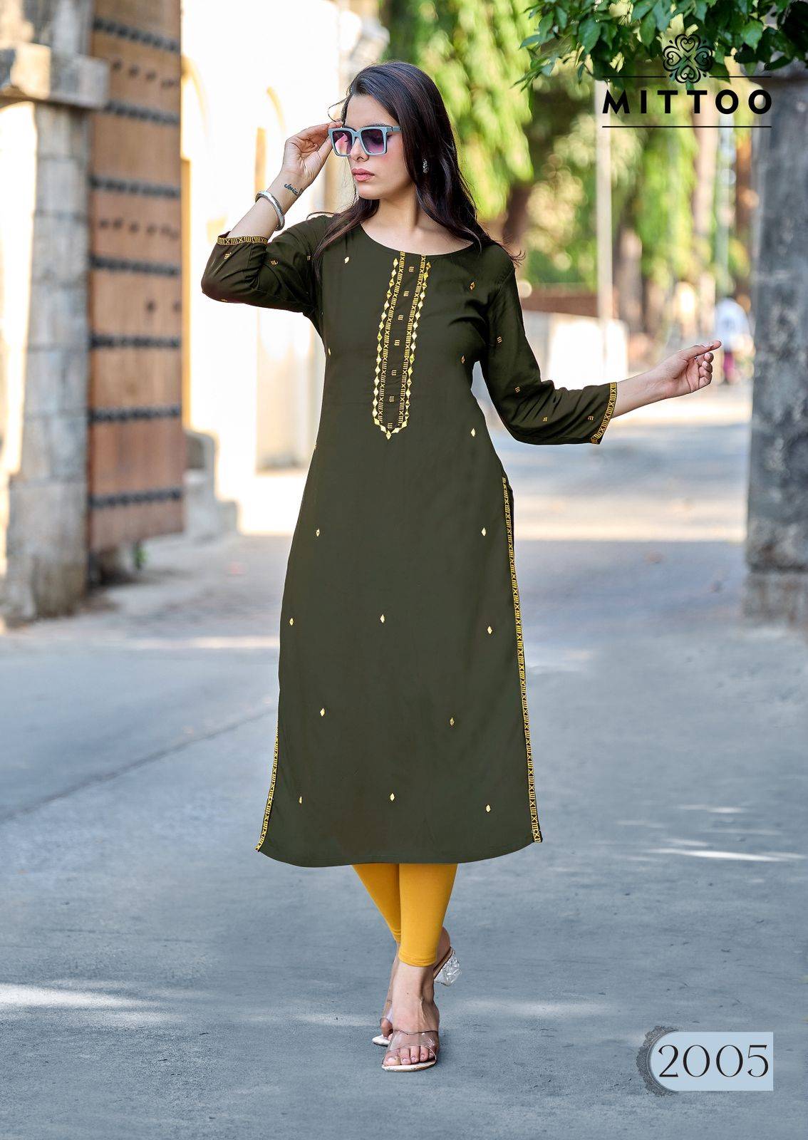 HAYA By MITTOO 2001 To 2006 Series Beautiful Festive Suits Colourful Stylish Heavy Rayon kurtis At Wholesale Price